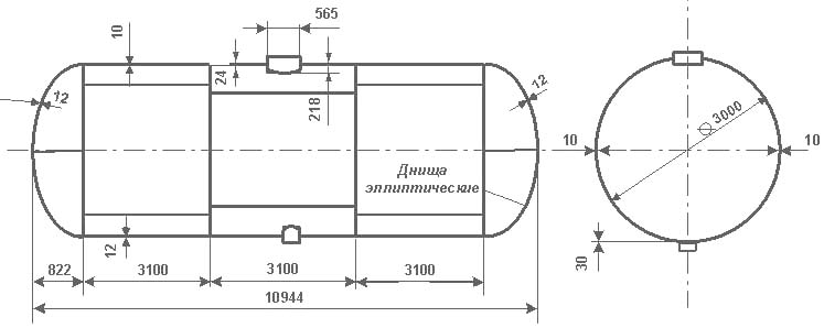 Чертеж жд цистерны